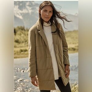 GARNET Hill FRENCH TERRY QUILTED COAT